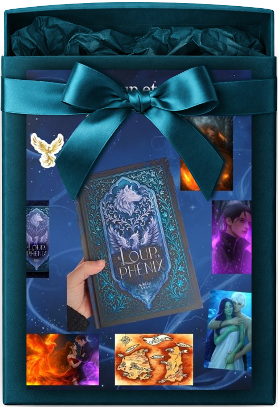 Box le loup et le phénix - Mockup